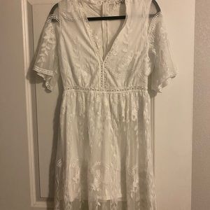 White lace dress